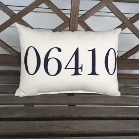 06410 Zip Code Pillow