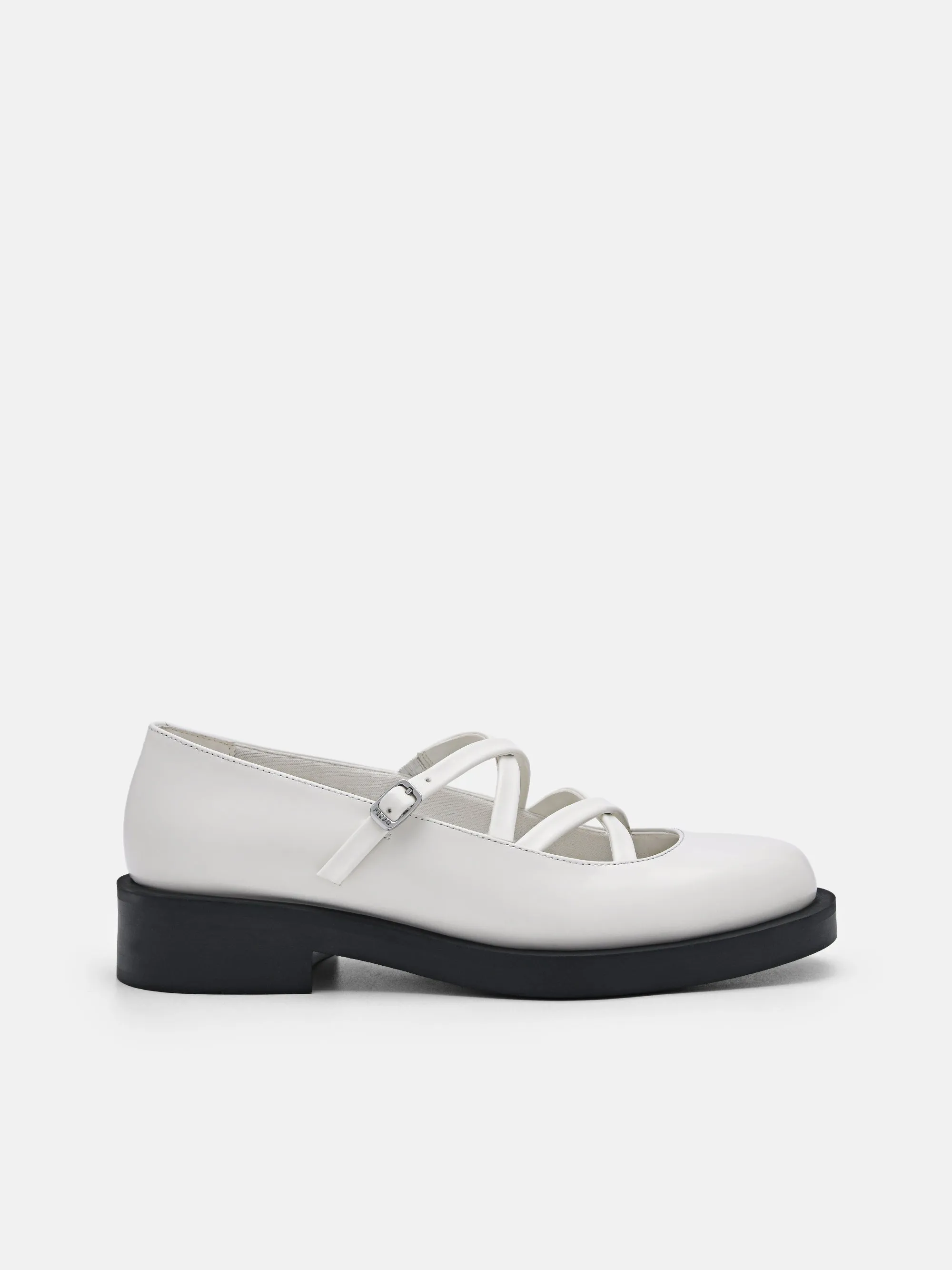 Adria Leather Ballerina Loafers