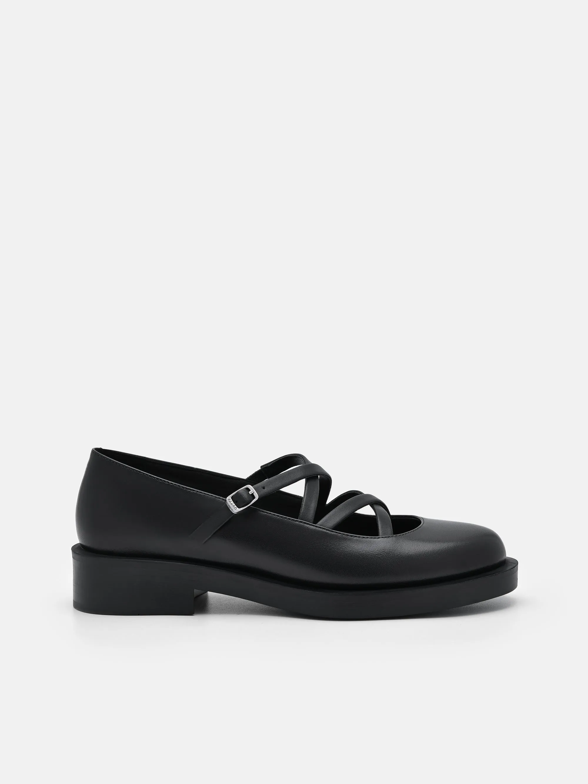 Adria Leather Ballerina Loafers