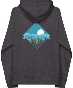 Anchor & Crew Grey Charcoal Melange Just Roam. Seeker Organic Cotton Raglan Hoodie