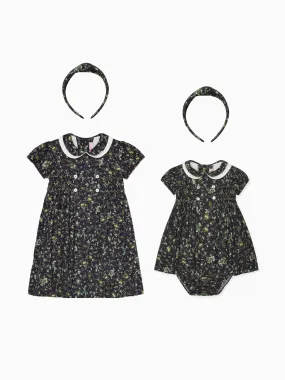 Arcadia Girl Dress, Arcadia Baby Set & Headband Outfit Bundle