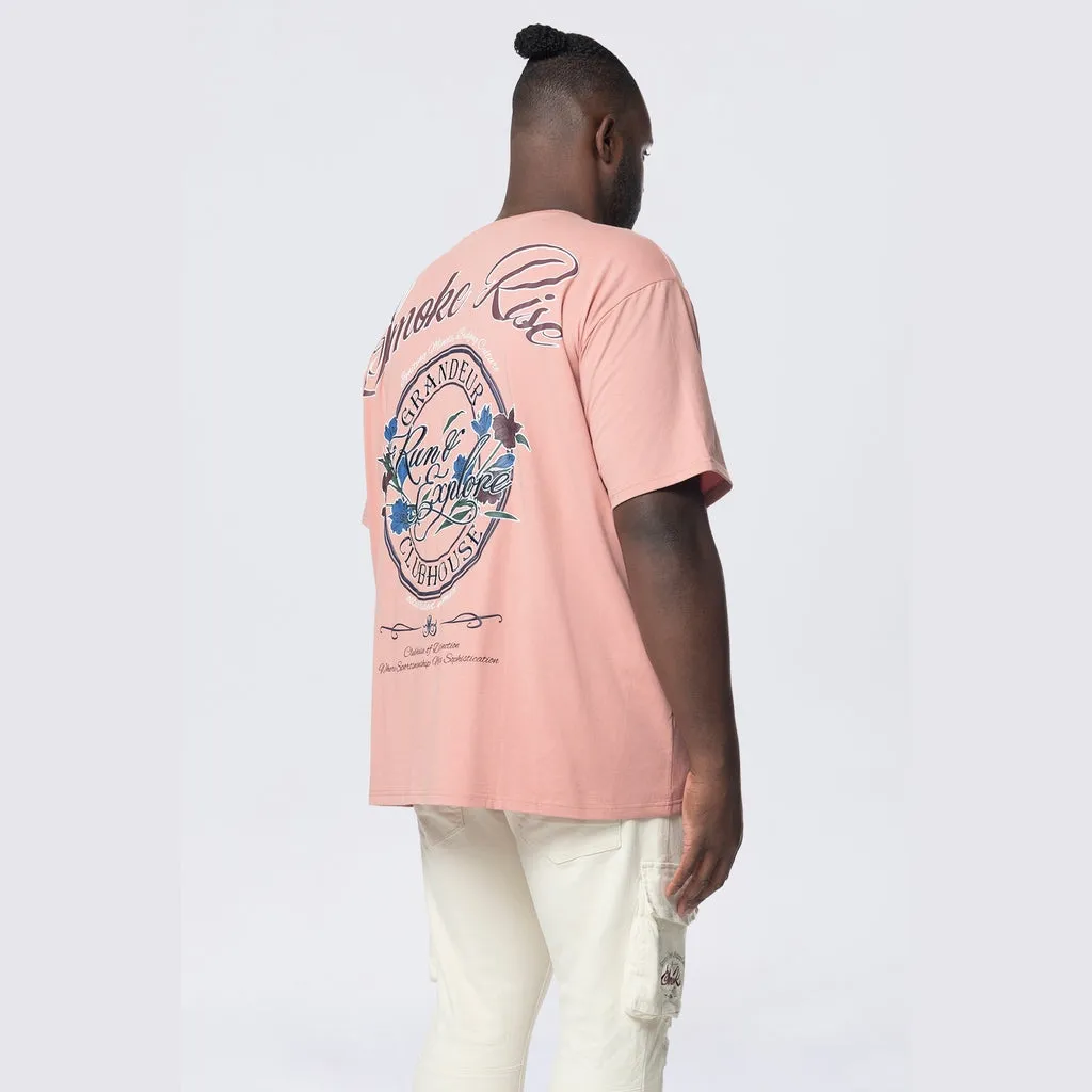 Big and Tall - Run & Escape SS Tee - Ash Rose