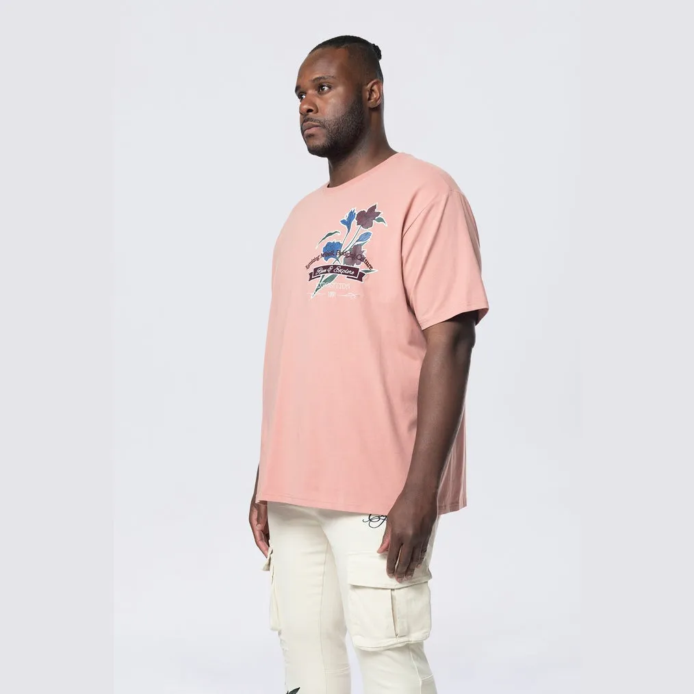 Big and Tall - Run & Escape SS Tee - Ash Rose