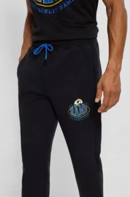 BOSS x NFL cotton-blend tracksuit bottoms with collaborative branding