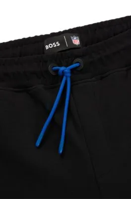 BOSS x NFL cotton-blend tracksuit bottoms with collaborative branding