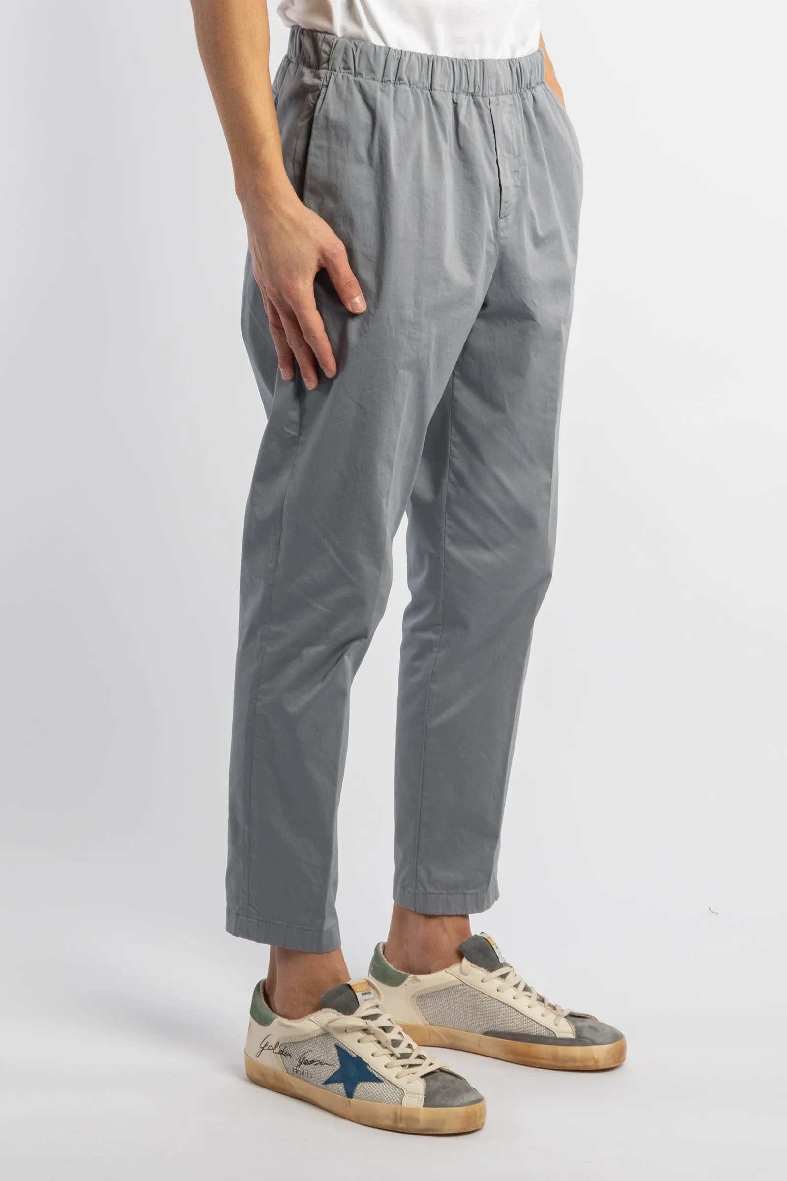 Burano pantalone loose fit con elastico