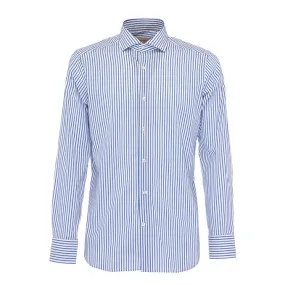 CAMICIA RIGA LARGA SLIM Uomo Bianco Blu