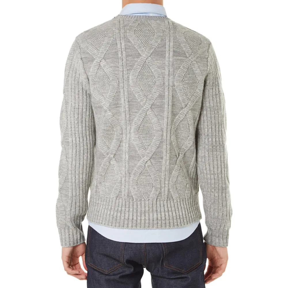 Carven Zip Neck Crew KnitGrey