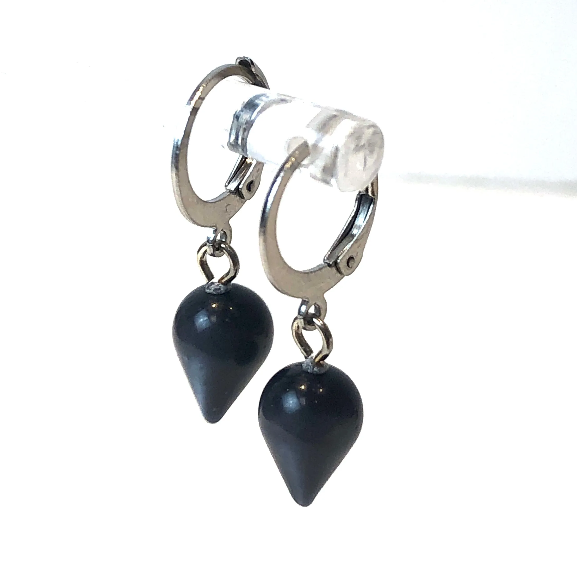 Charcoal Moonglow Mini Spike Cuff Hoops