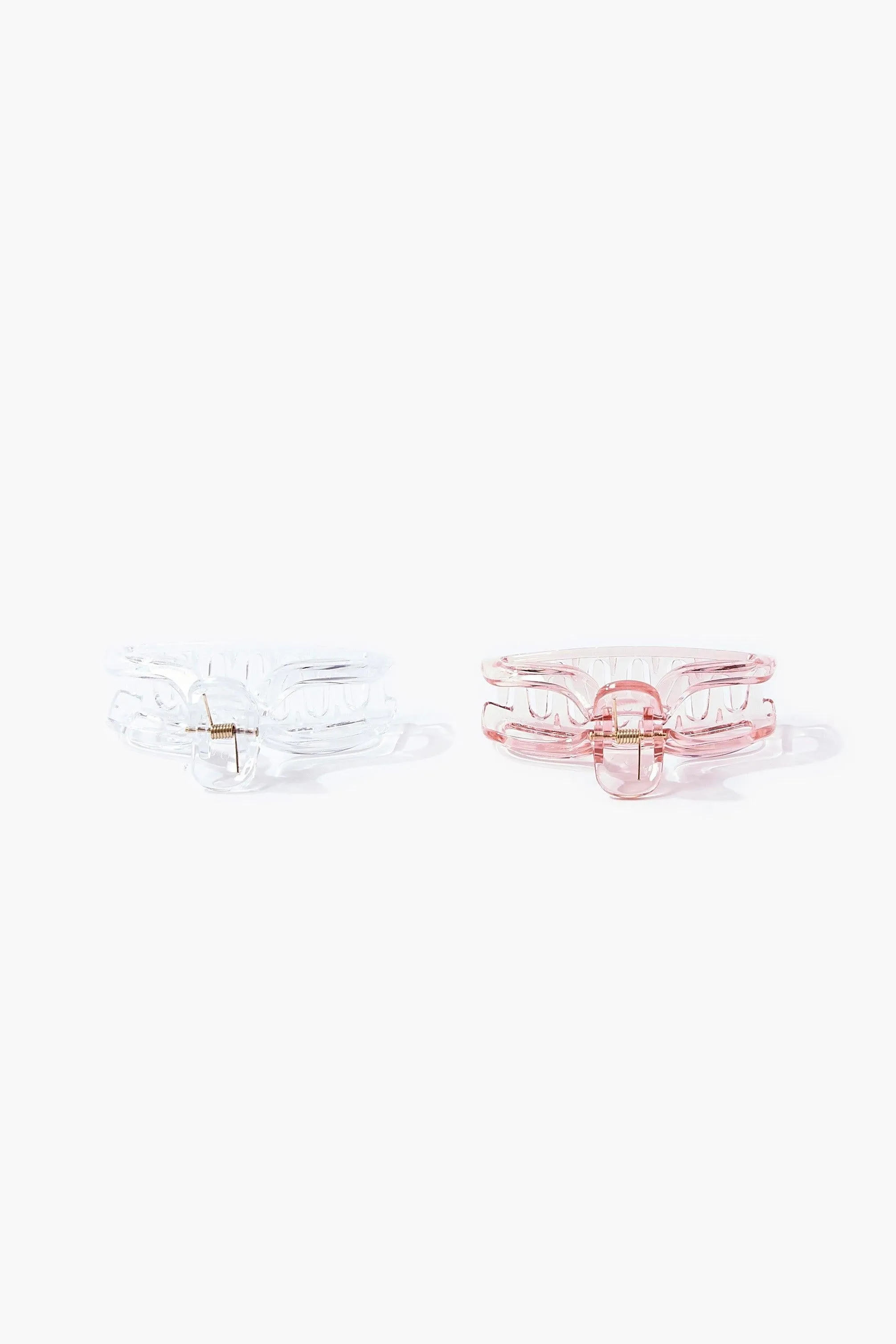 Clear Hair Claw Clip Set