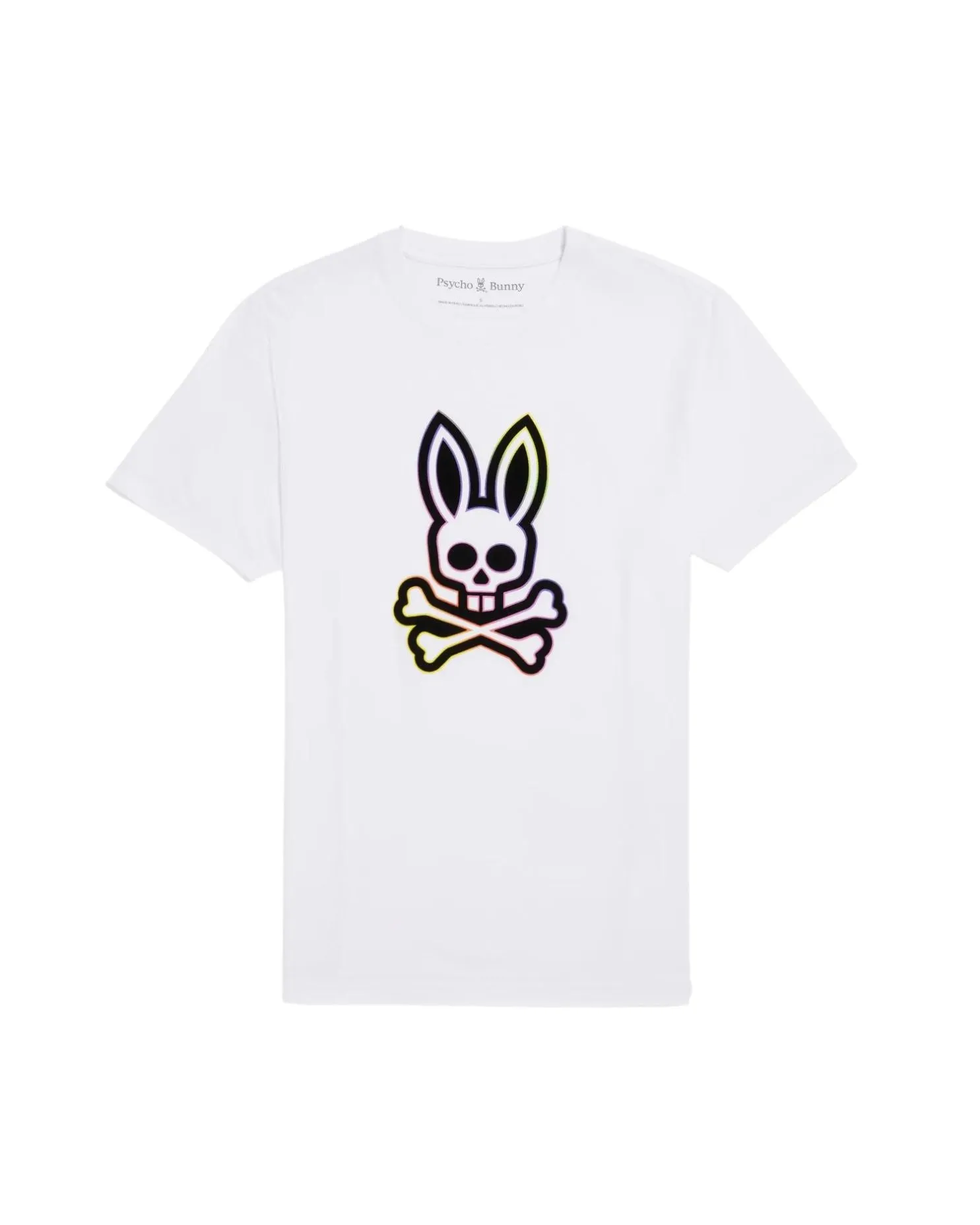 Colton Flocking Graphic Tee - White