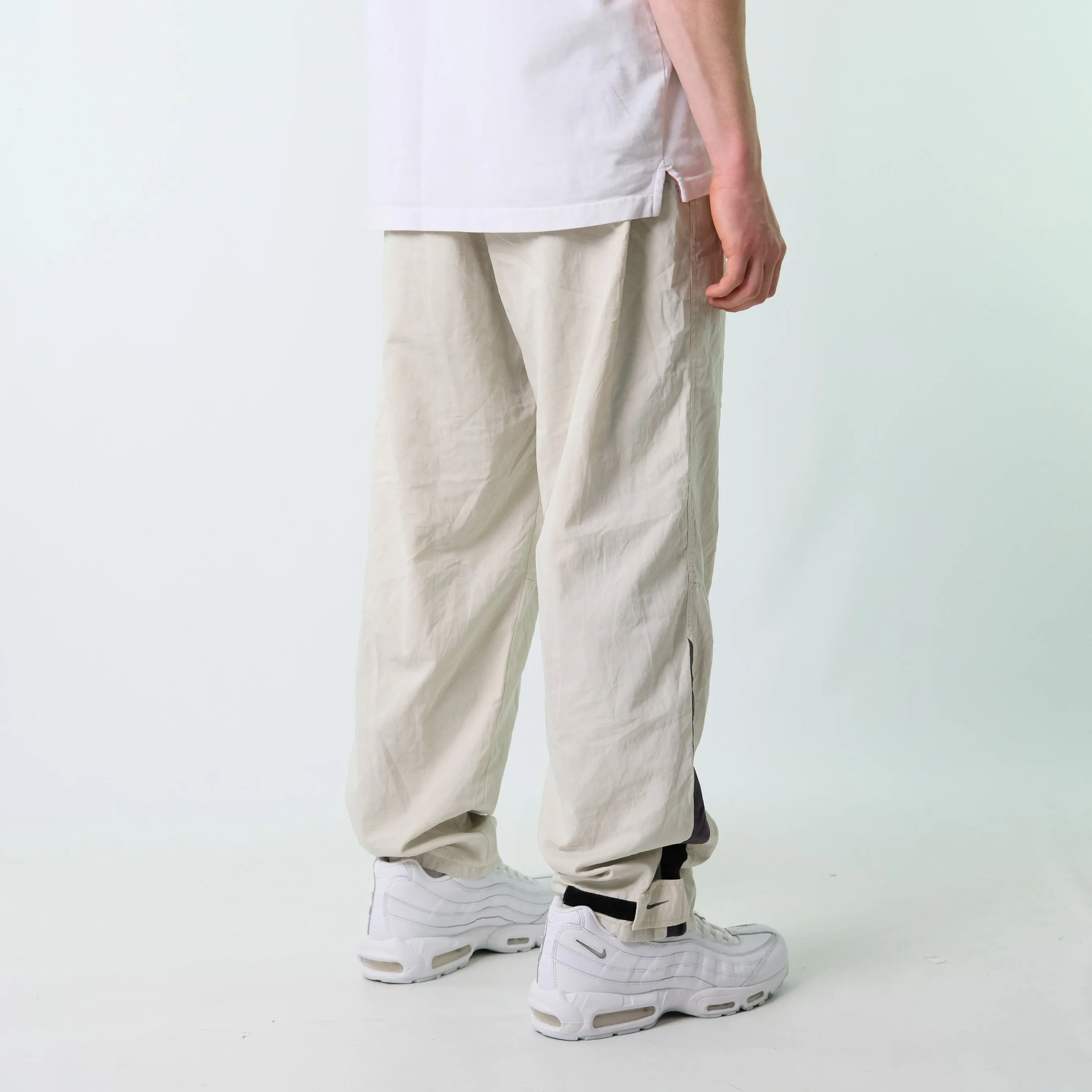 Cream y2ks Nike Tracksuit Bottoms  Baggy Pants (32x30)