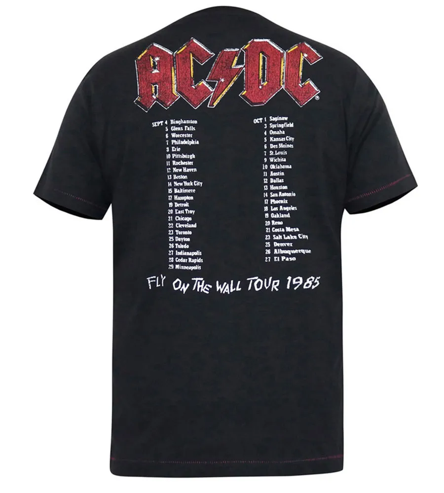 D555 Tall Mens AC/DC Printed T-Shirt Official Licensed Product (JAILBREAK)