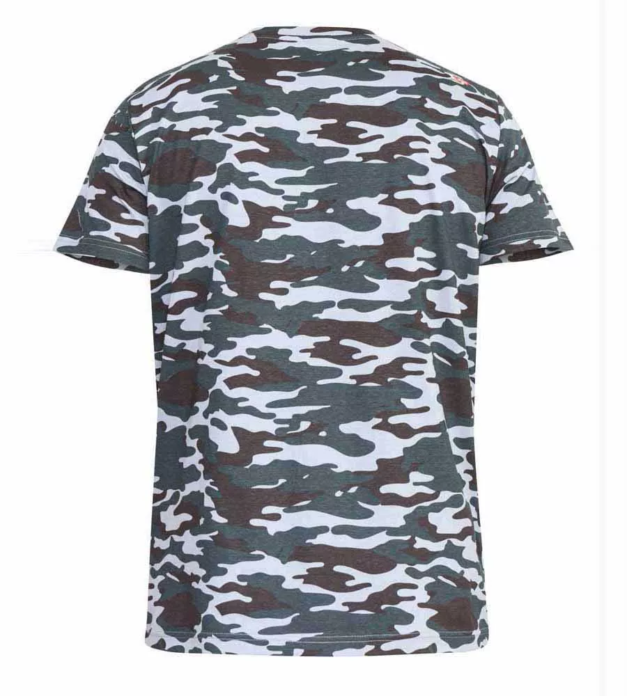 D555 Tall Mens Jungle Green Camouflage Print T-Shirt (GASTON JUNGLE)