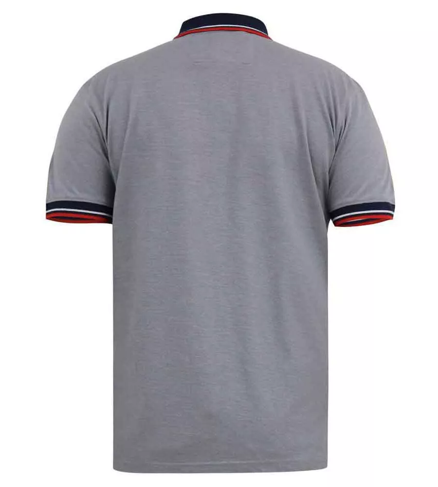 D555 Tall Mens Pique Polo Shirt With Chest Embroidery (MERSEA)