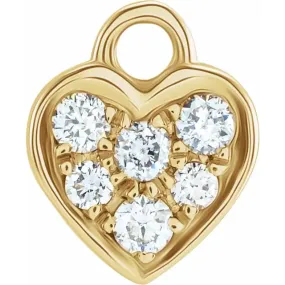 Diamond Heart Dangle