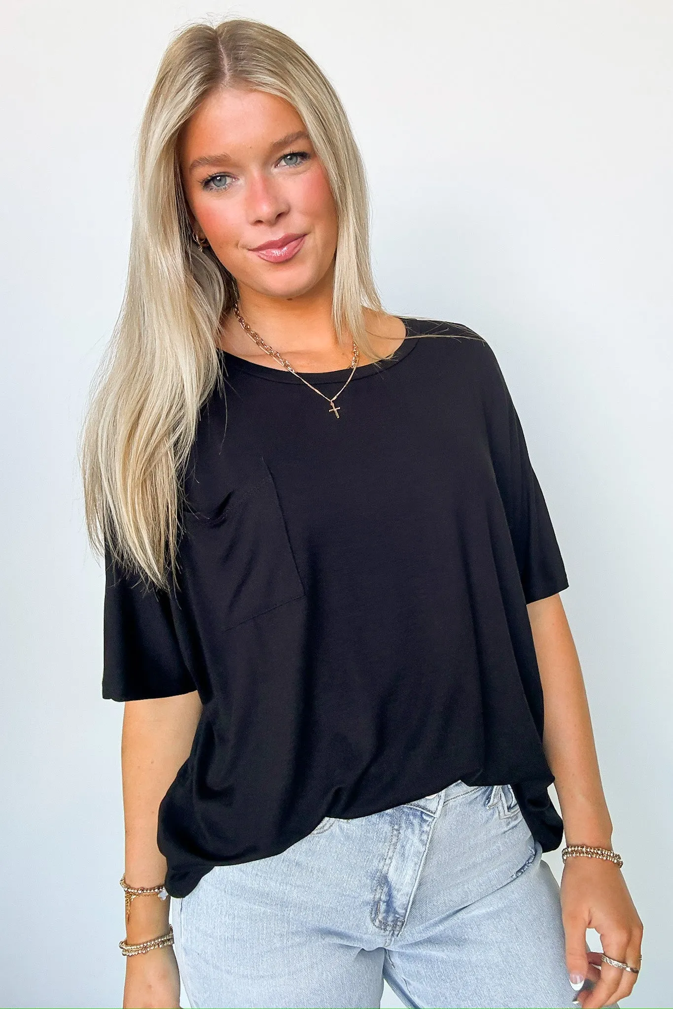 Evans Relaxed Fit Pocket Top