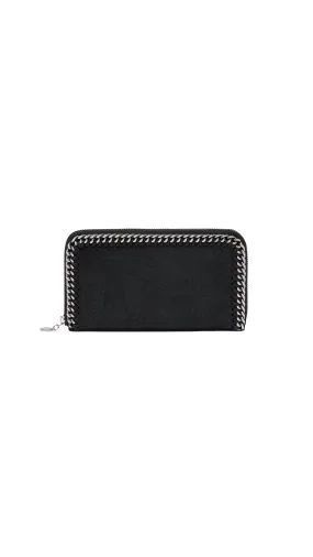 Falabella Zip Continental Wallet - Black