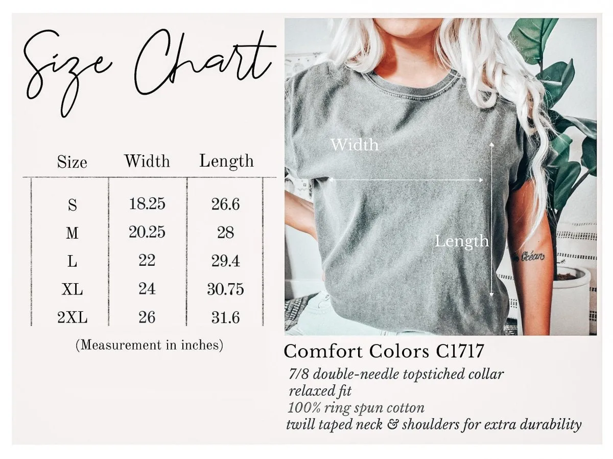 Fall Bold Tall Letter Comfort Color Graphic Tee