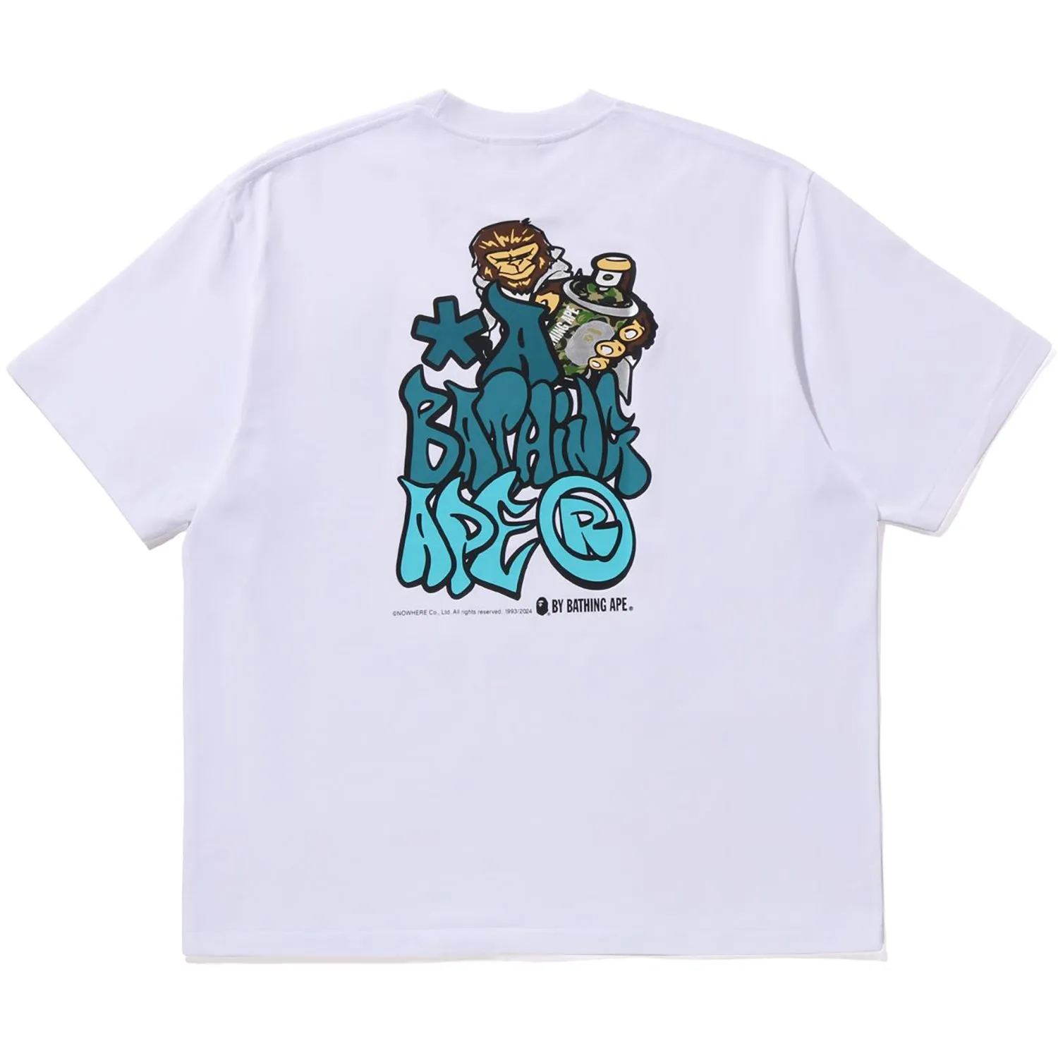 GRAFFITI BAPE RELAXED FIT TEE MENS