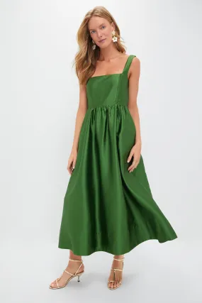 Green Dupioni Esme Dress