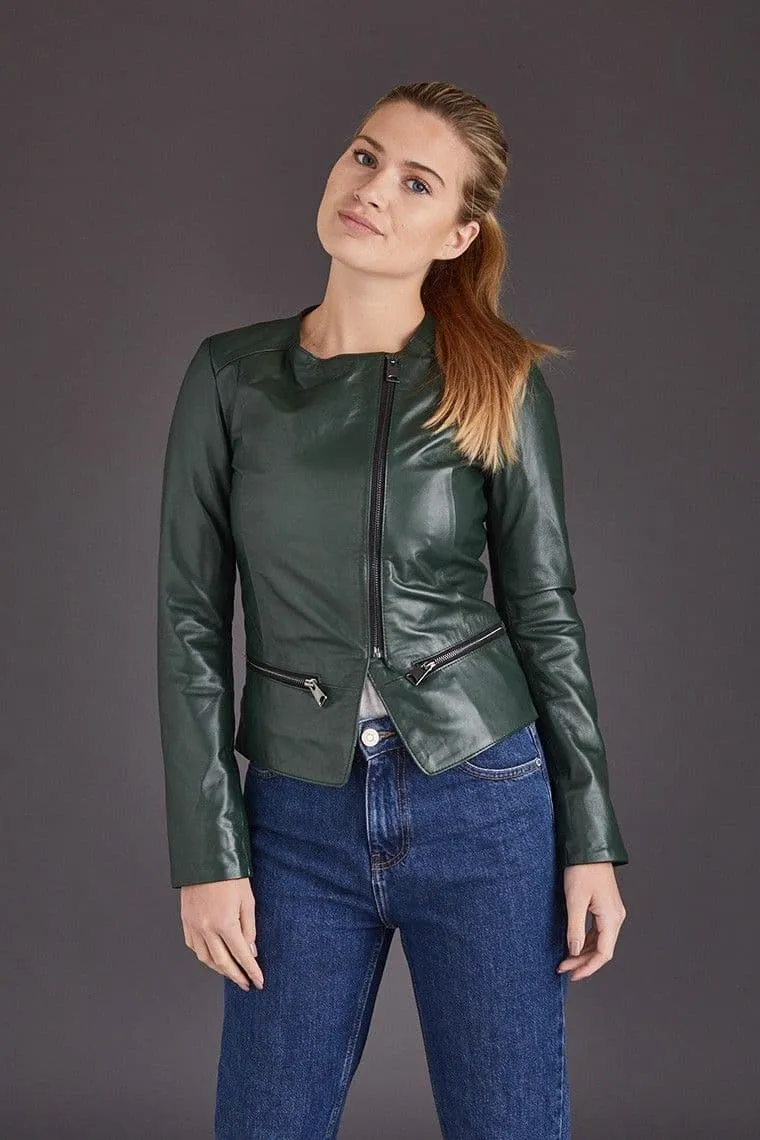 Green Leather Jackets:Chenel