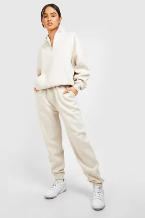 Half Zip Seam Detail Sweatshirt Tracksuit