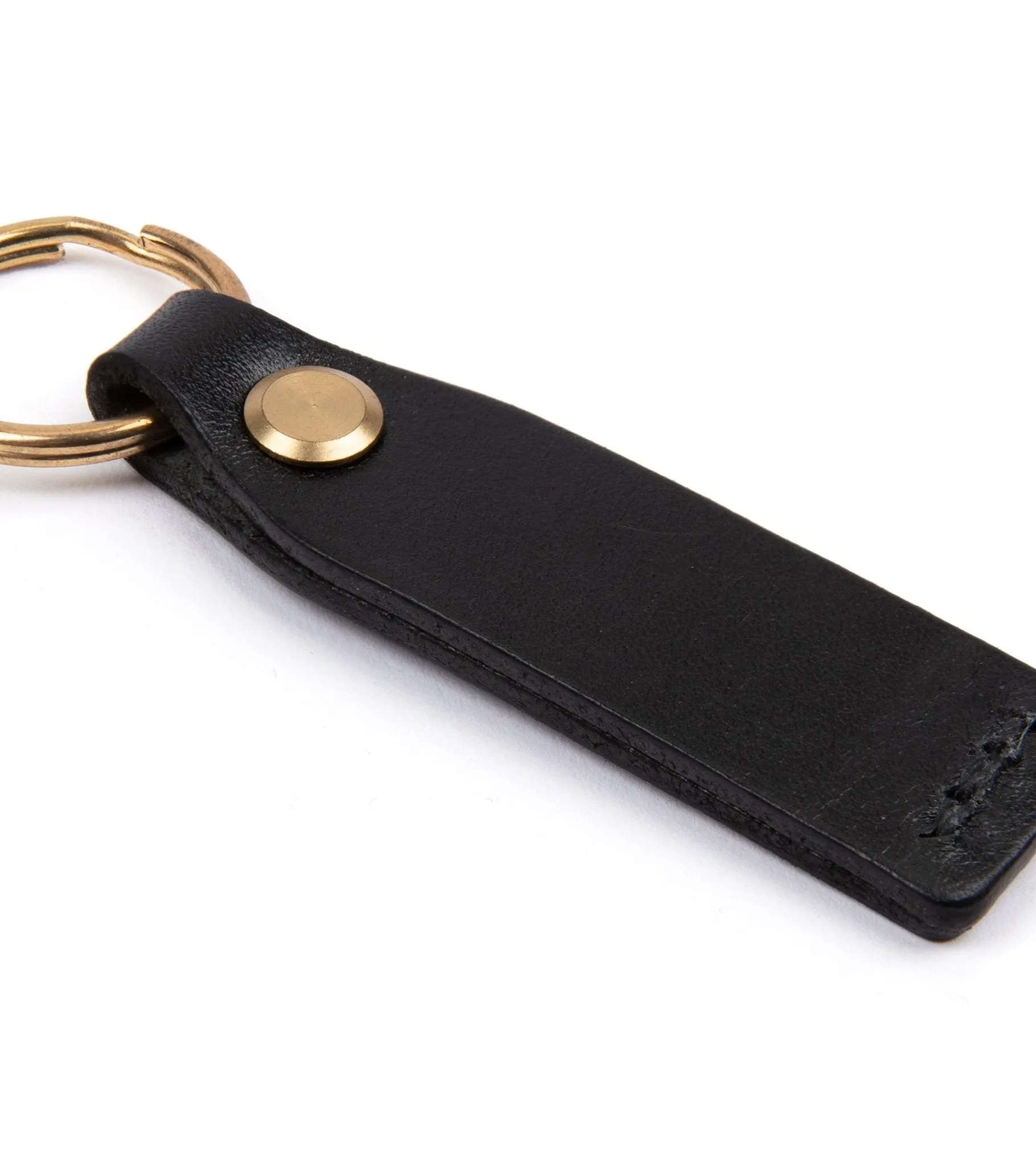 Hardy & Parsons Leather Key Fob: Black