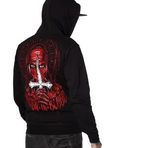 hoodie men's - CAPUCHE CRUCIFIX - HYRAW - FW19-M25  -  Metal-shop