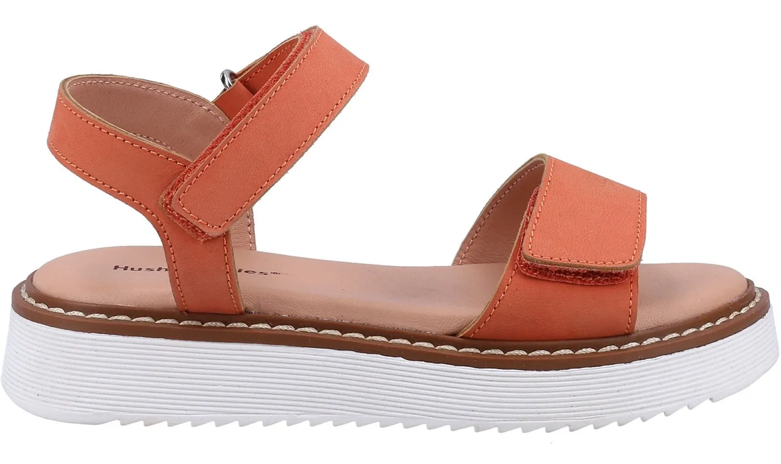 Hush Puppies Cassie Womens Leather Touch-Fastening Sandal