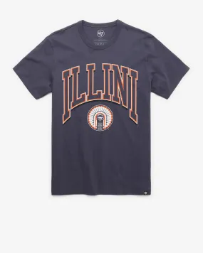 ILLINOIS CHIEF ILLINI VINTAGE WALK TALL '47 FRANKLIN TEE