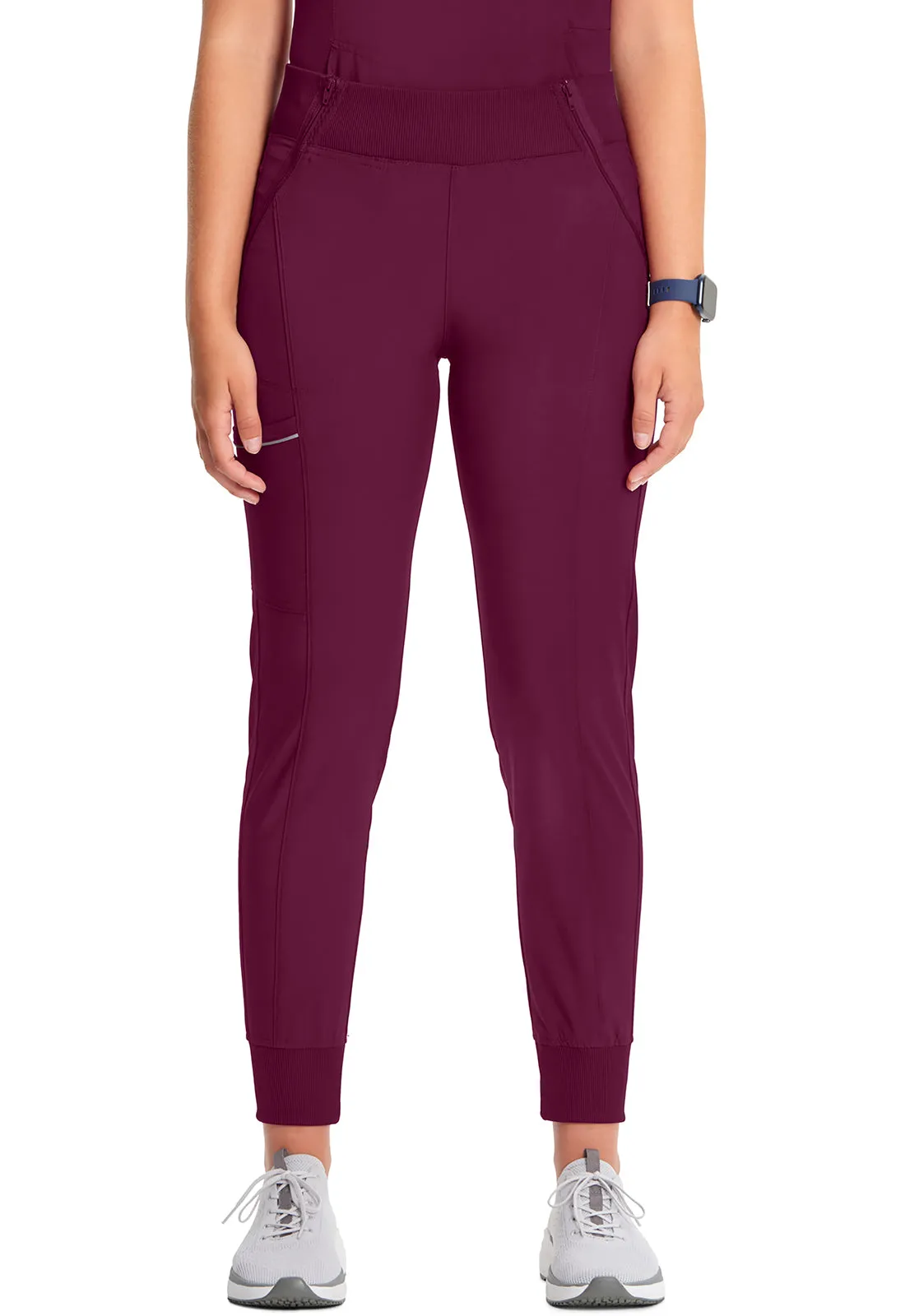 Infinity Mid Rise Jogger in Wine