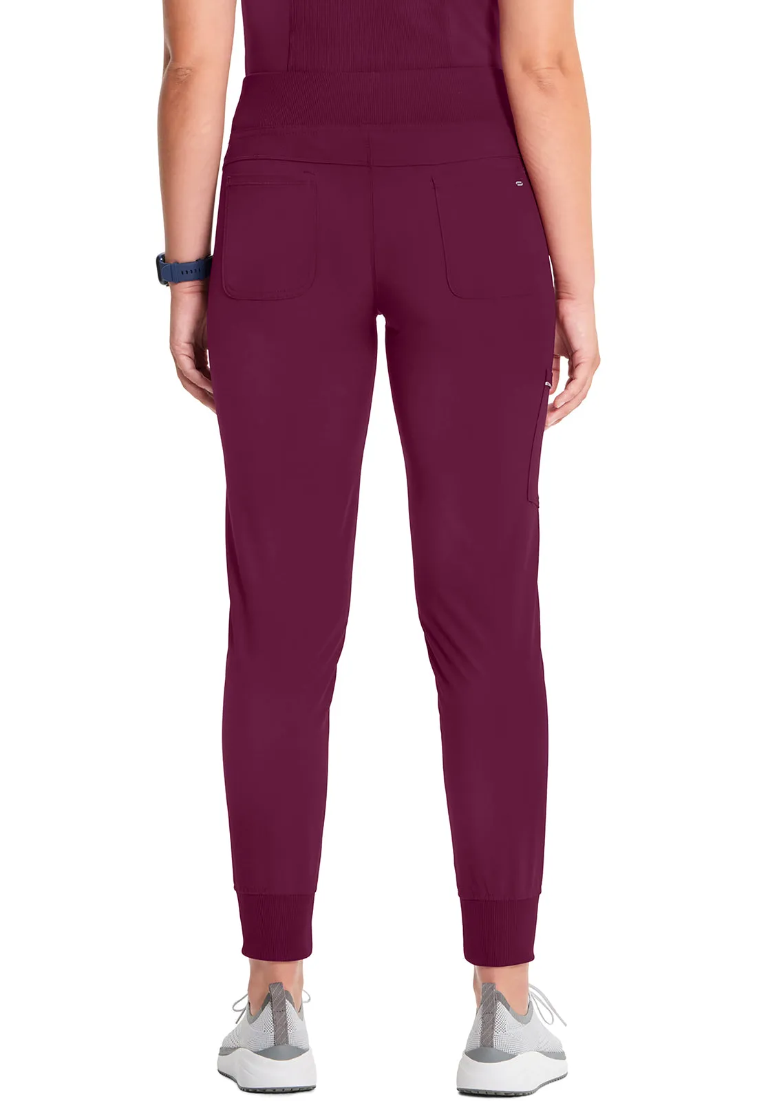 Infinity Mid Rise Jogger in Wine