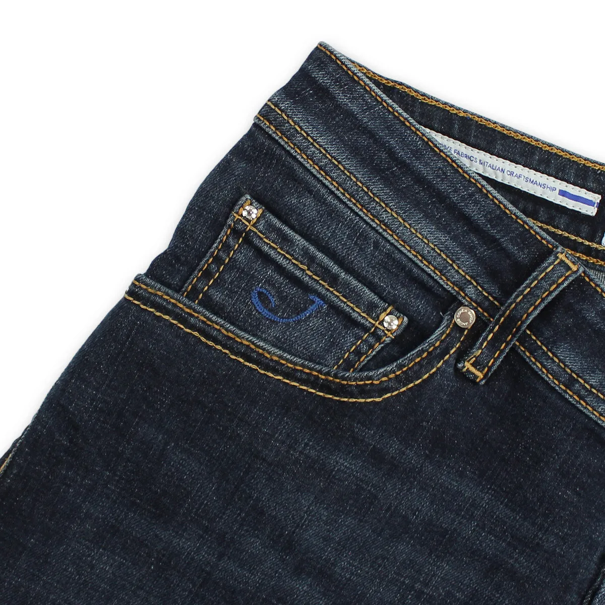 Jacob Cohen - Nick Slim Fit Royal Blue Badge Jeans