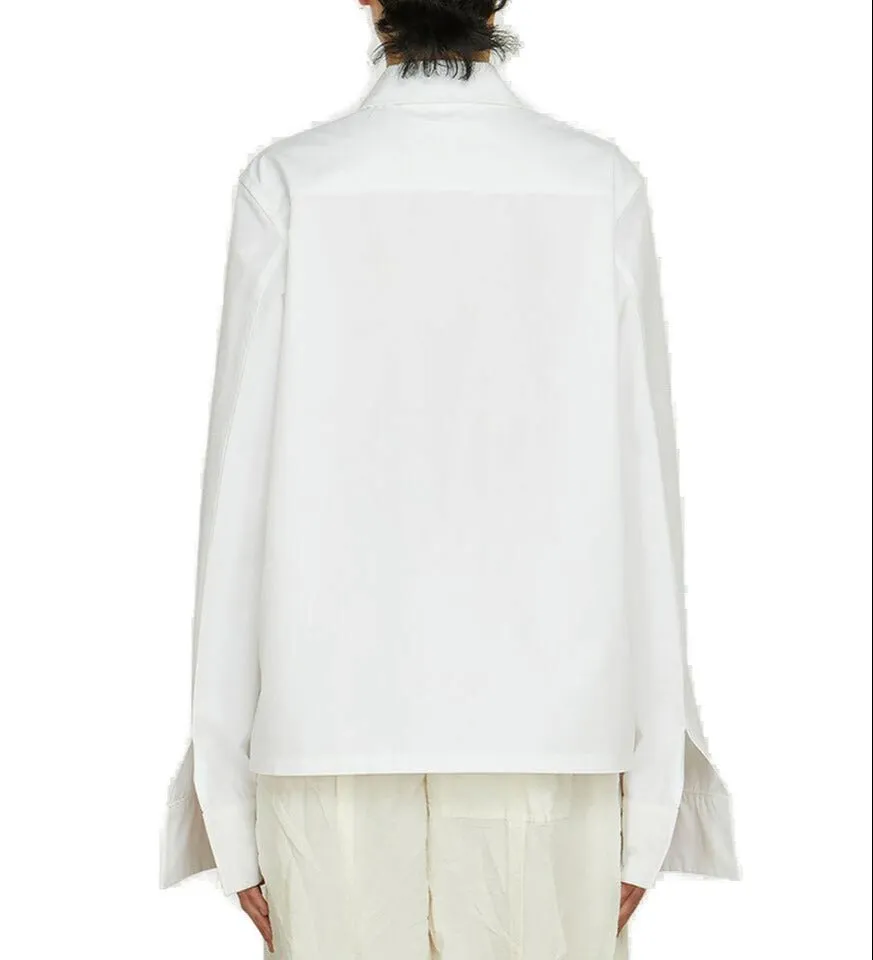 Jil Sander Zipped Straight-Hem Shirt