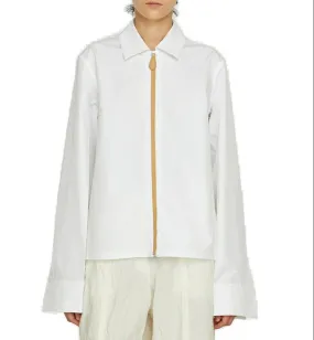 Jil Sander Zipped Straight-Hem Shirt