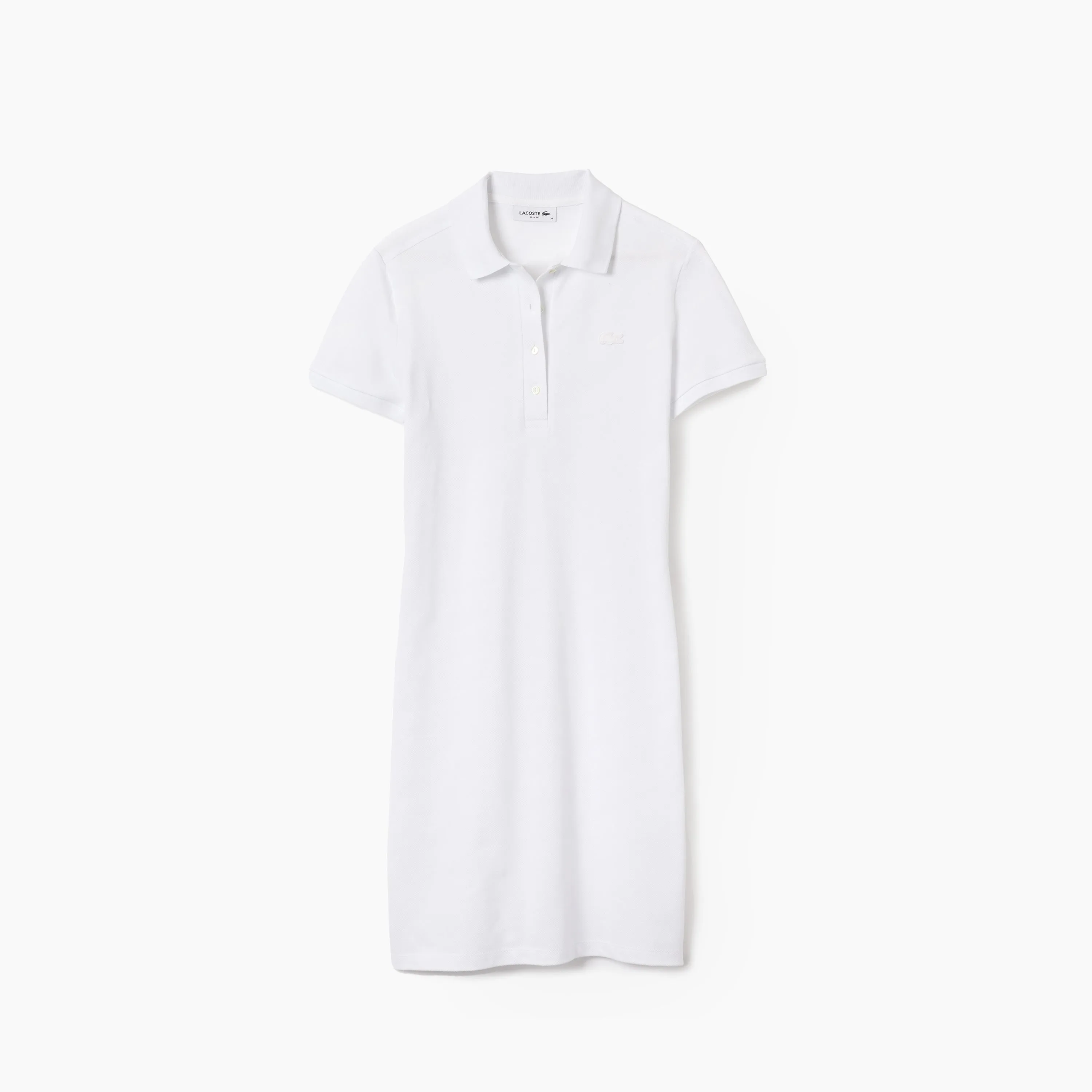 LACOSTE W' LARGE DRESS POLO BASIC LOGO & WHITE - EF5473