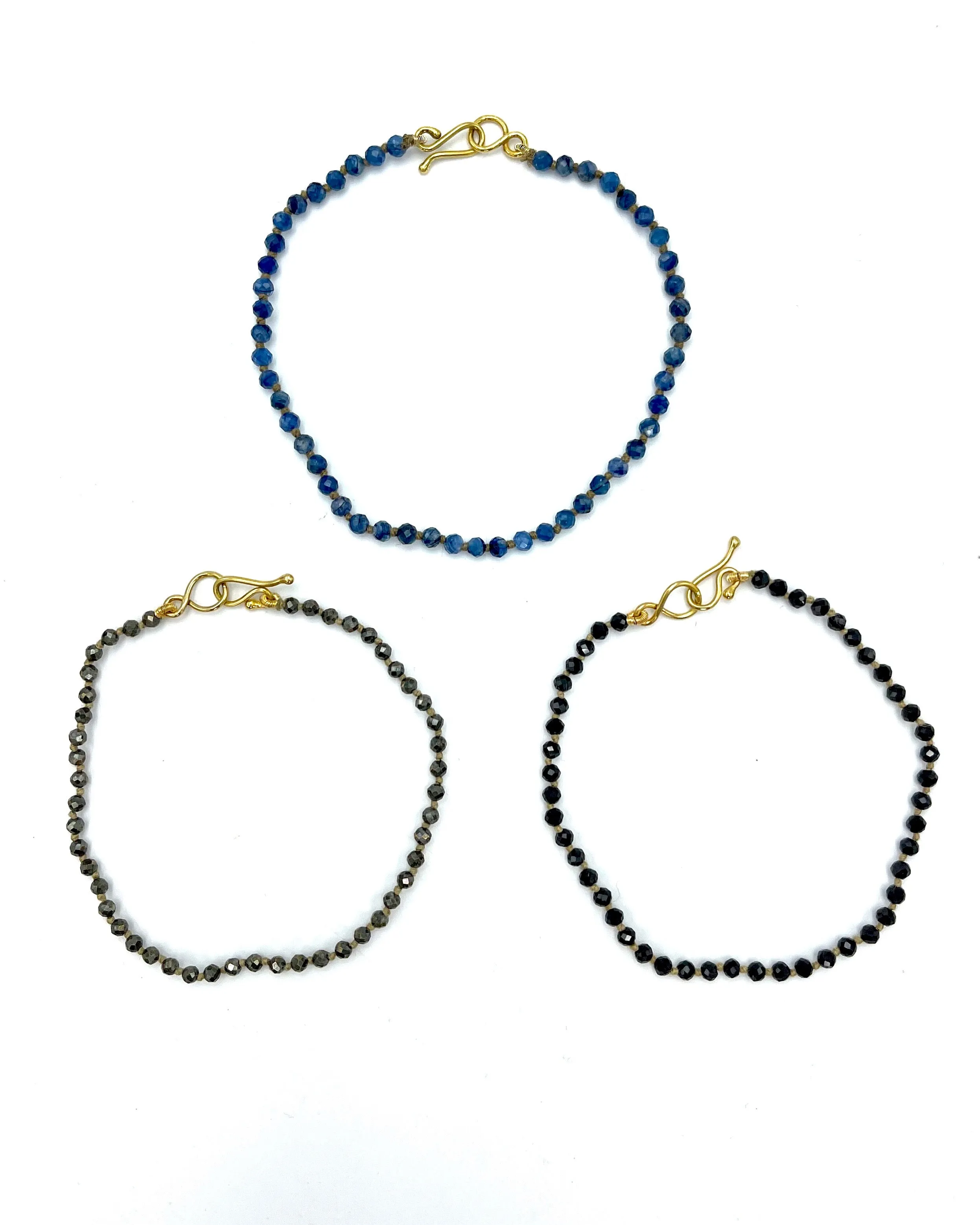 Lena Skadegard Skinny Gemstone Bracelets