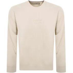 Levis Relaxed Graphic Sweatshirt Beige