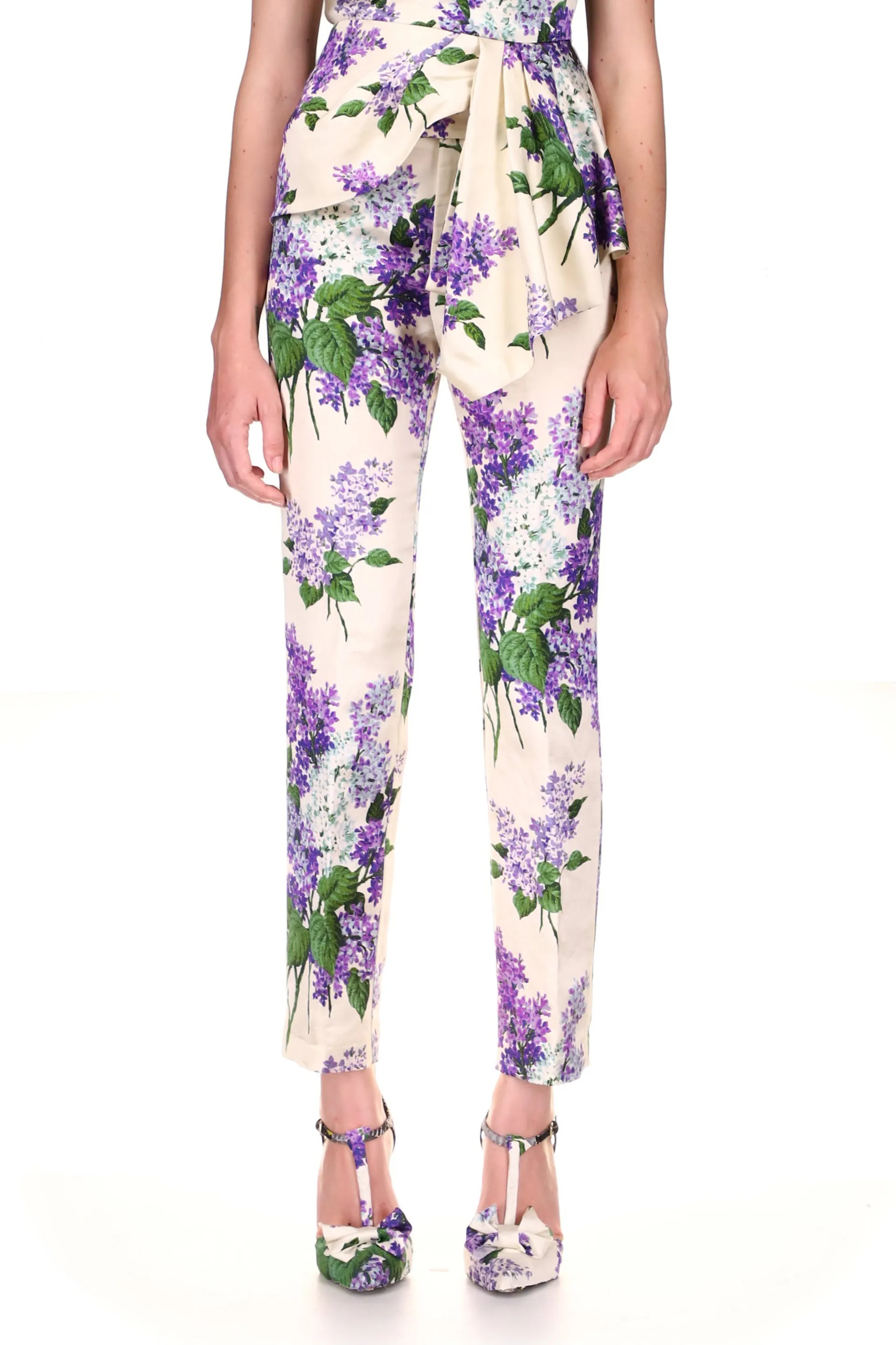 'LILAC GARDEN' SLIM TROUSER