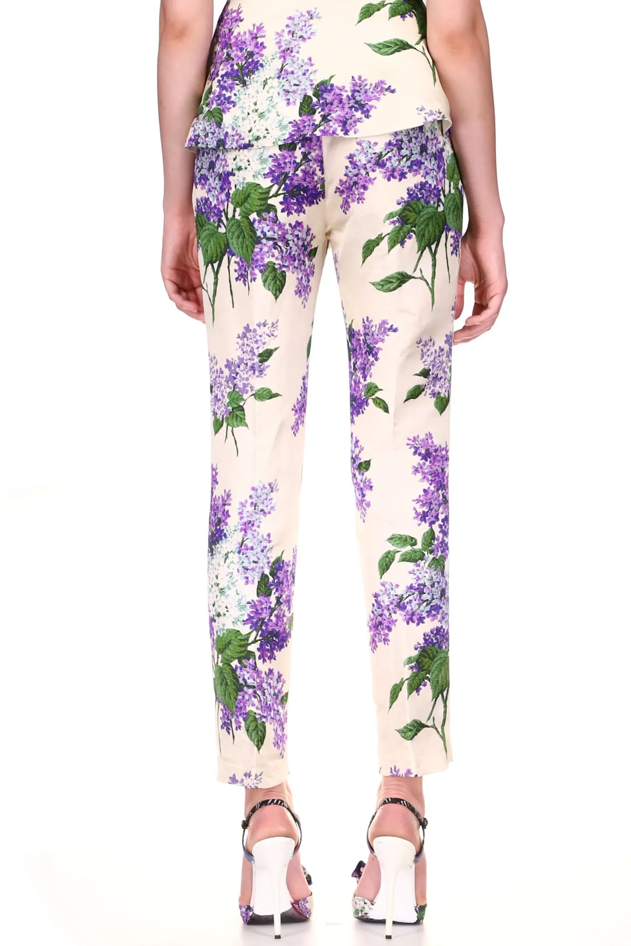 'LILAC GARDEN' SLIM TROUSER