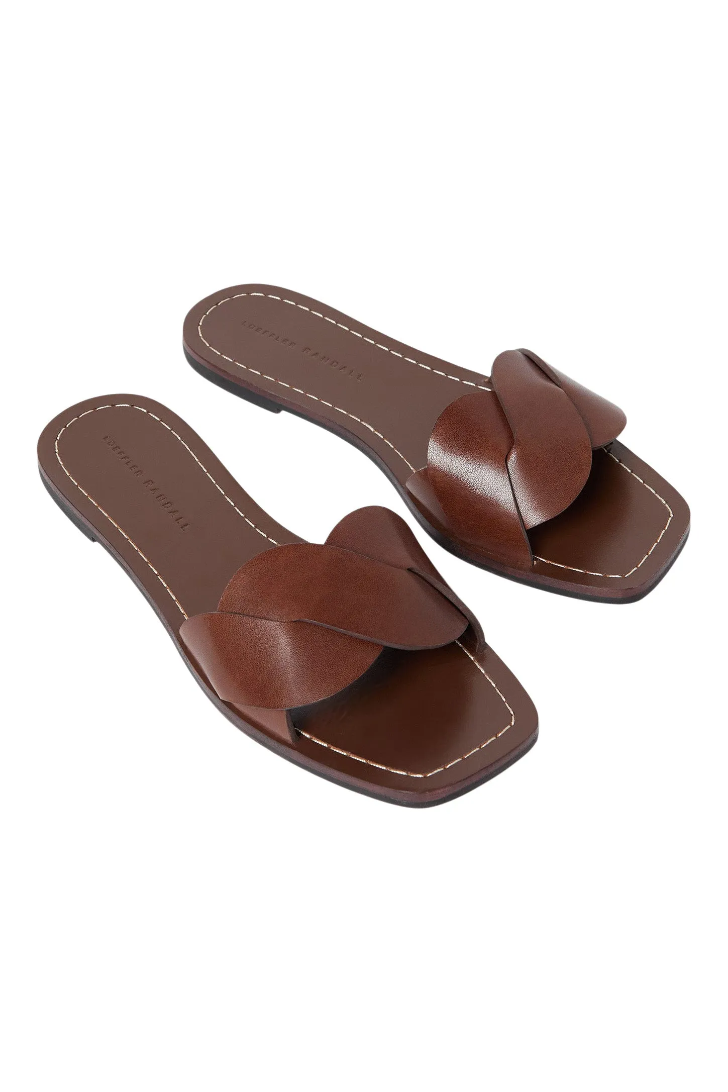 Loeffler Randall Willajo Flat Sandal in Espresso