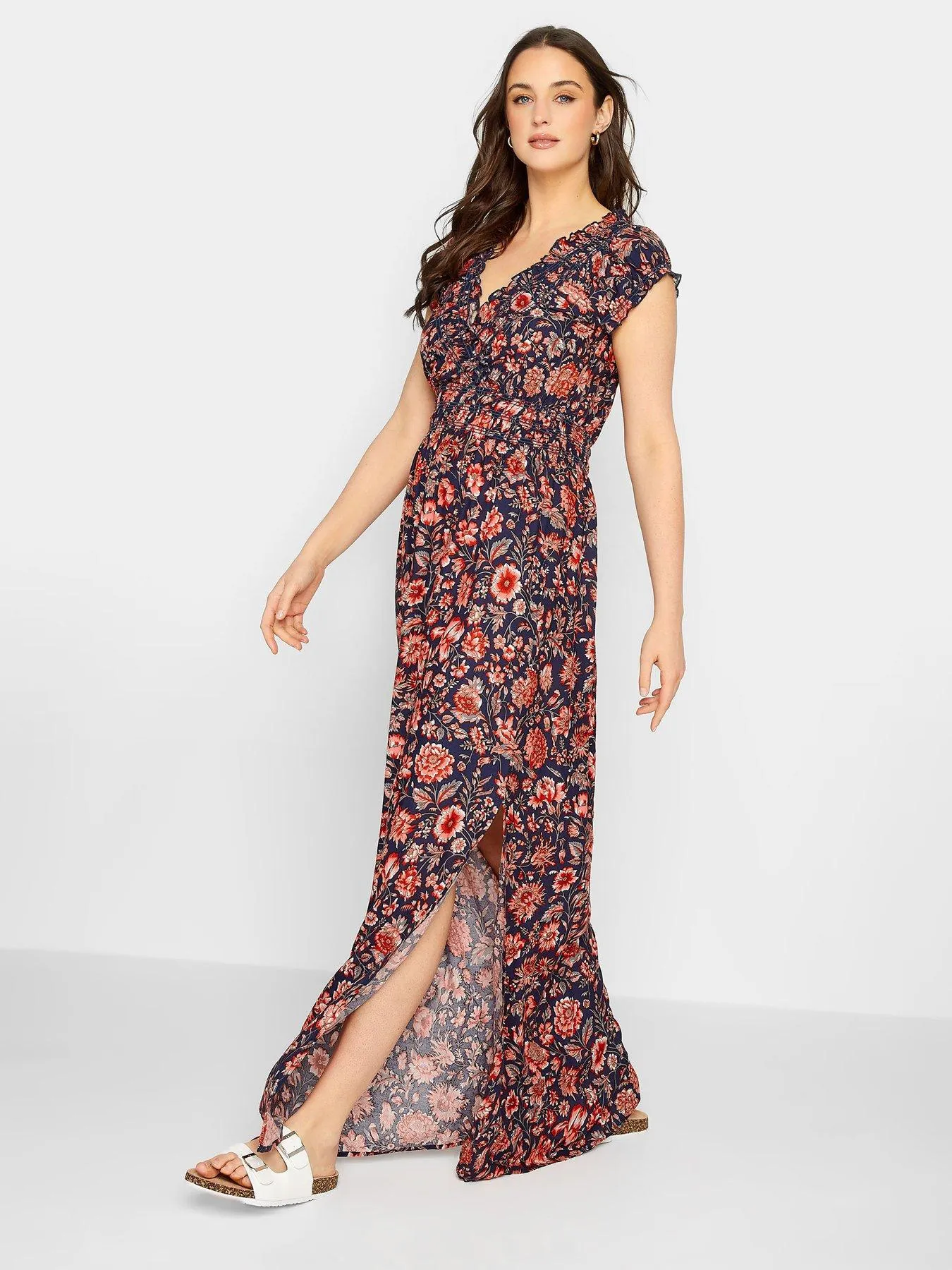 Long Tall Sally Floral Print Dress - Blue