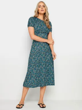 Long Tall Sally Tall Ditsy Puff Sleeve Tea Midi Dress