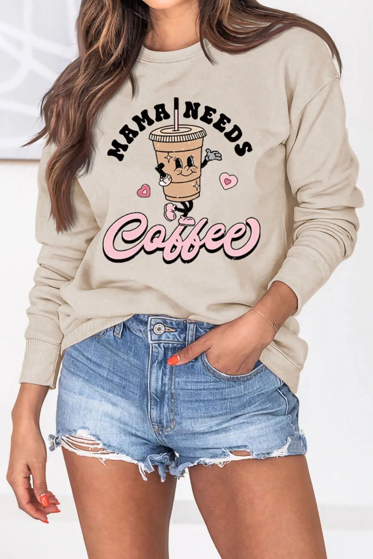 Mama Needs Coffee Graphic Sweatshirt