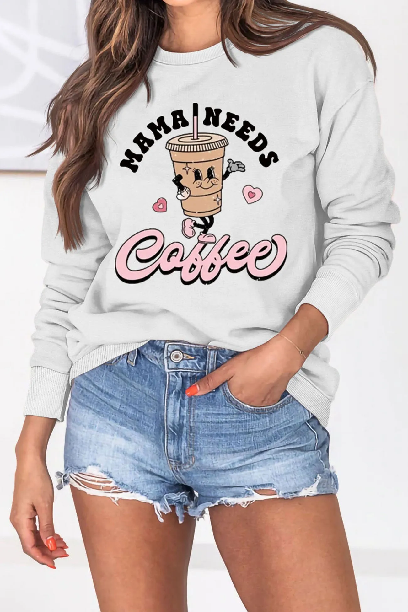 Mama Needs Coffee Graphic Sweatshirt