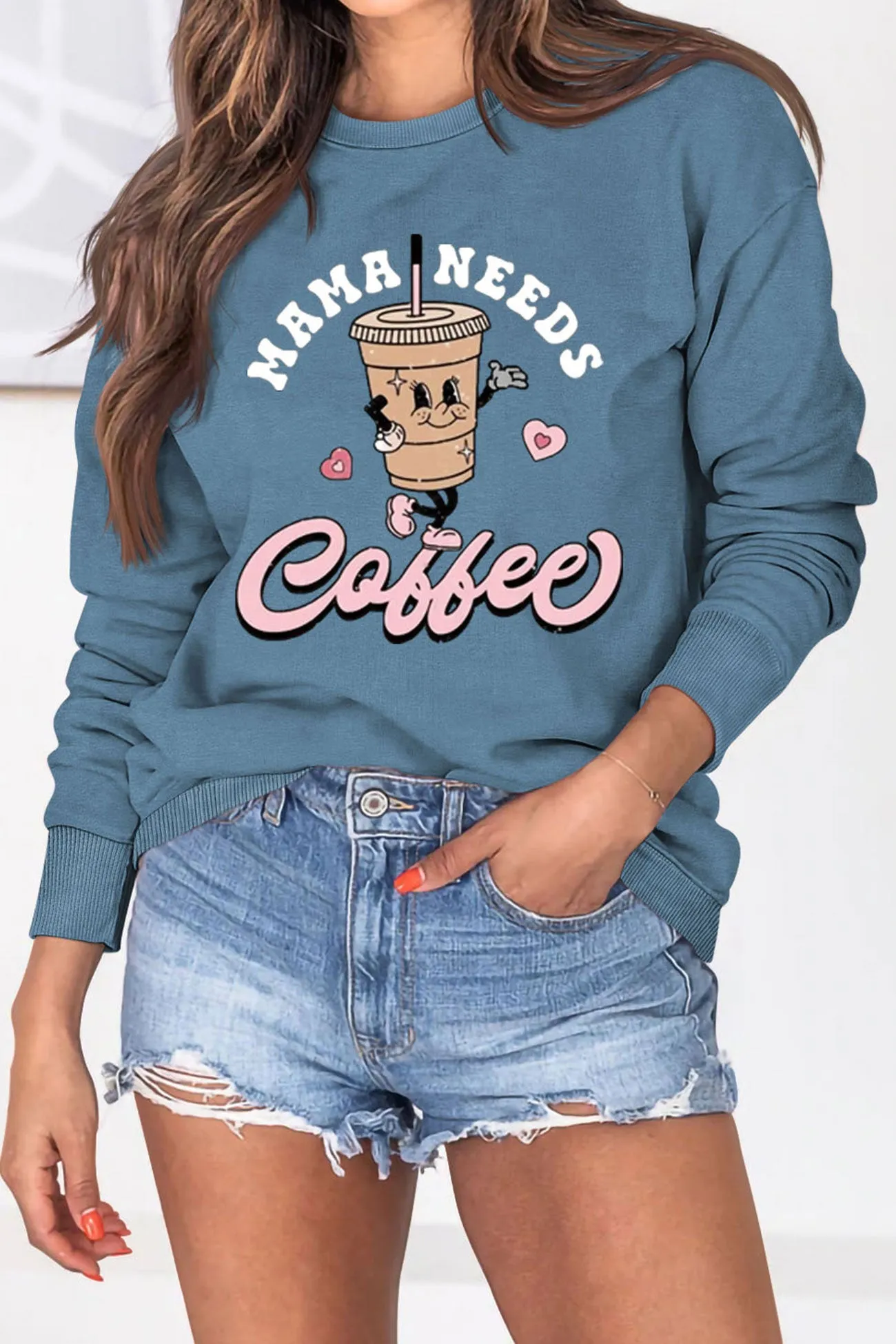 Mama Needs Coffee Graphic Sweatshirt