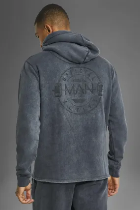 Man Active Gym Raw Official Logo Hoodie | boohooMAN UK