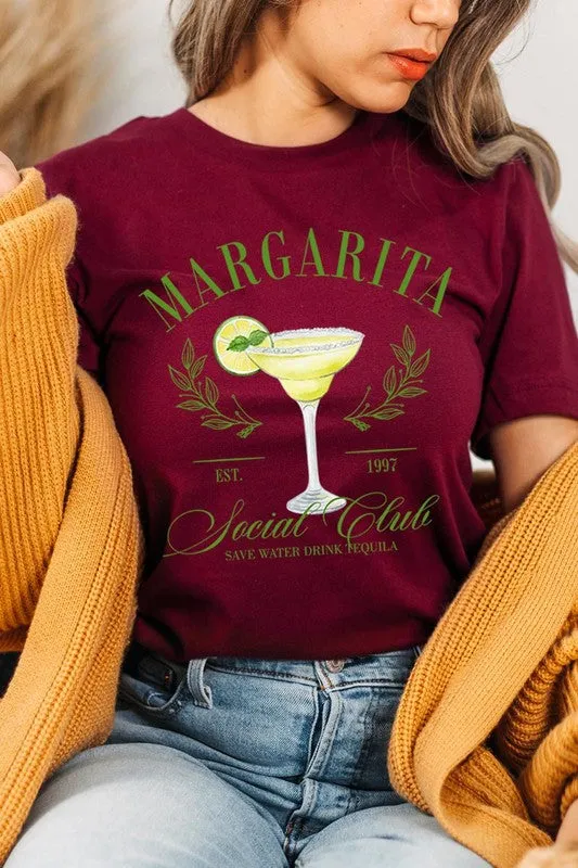 Margarita Social Club Cocktail Graphic T Shirts