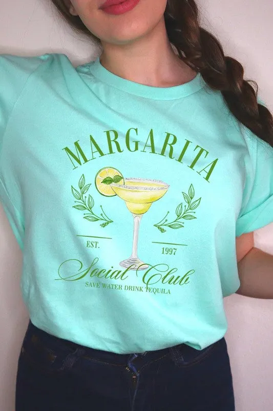 Margarita Social Club Cocktail Graphic T Shirts